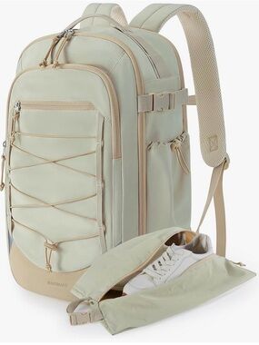 Beige Travel Backpack for Men - 30L Carry-On